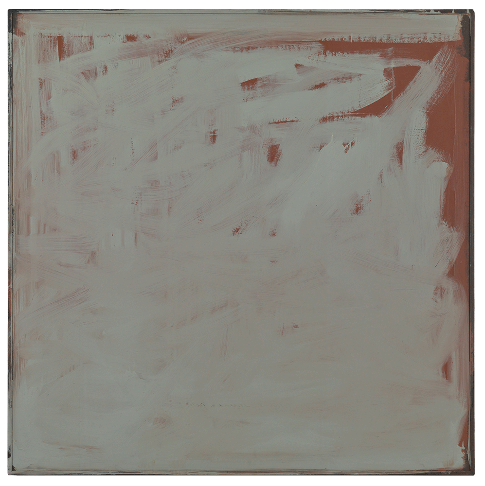 An untitled painting by Palermo, dated 1966.